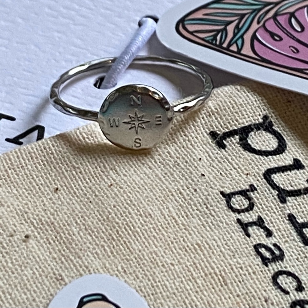 Pura Vida Bracelet & Compass Ring, & stickers NWT - Picture 5 of 7